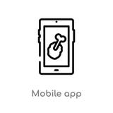 ícone móvel do vetor do app do esboço linha simples preta isolada ilustra??o do elemento do conceito do fast food Curso edit?vel ilustração royalty free ícone móvel do vetor do app do esboço linha simples preta isolada ilustra??o do elemento do conceito do fast food Curso edit?vel ilustração royalty free