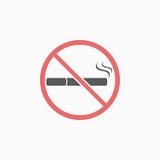 Ícone não fumadores, cigarro, proibido, nicotina ilustração royalty free Ícone não fumadores, cigarro, proibido, nicotina ilustração royalty free