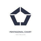 ícone pentagonal da carta no fundo branco Ilustração simples do elemento do conceito de UI ilustração royalty free ícone pentagonal da carta no fundo branco Ilustração simples do elemento do conceito de UI ilustração royalty free