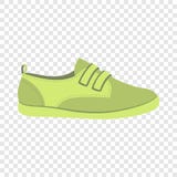Ícone verde da sapata, estilo liso ilustração royalty free Ícone verde da sapata, estilo liso ilustração royalty free