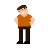 Ícone virado do homem ilustração royalty free Ícone virado do homem ilustração royalty free