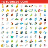 100 ícones ajustados, do negócio estilo 3d isométrico ilustração royalty free 100 ícones ajustados, do negócio estilo 3d isométrico ilustração royalty free