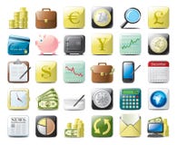 Ícones da finança ilustração do vetor Ícones da finança ilustração do vetor