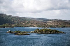 Île des îles BRITANNIQUES de mer de vue de panorama de l'Ecosse de ciel image libre de droits Île des îles BRITANNIQUES de mer de vue de panorama de l'Ecosse de ciel image libre de droits