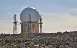 Άποψη σχετικά με το σταθμό “IL Ballun ραντάρ κοντά στους απότομους βράχους Dingli στη Μάλτα μια σαφή ηλιόλουστη ημέρα Stonewalls στοκ εικόνες Άποψη σχετικά με το σταθμό “IL Ballun ραντάρ κοντά στους απότομους βράχους Dingli στη Μάλτα μια σαφή ηλιόλουστη ημέρα Stonewalls στοκ εικόνες