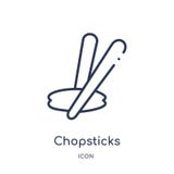 Γραμμικό chopsticks εικονίδιο από τη συλλογή περιλήψεων Bistro και εστιατορίων Λεπτό chopsticks γραμμών διάνυσμα που απομονώνεται απεικόνιση αποθεμάτων Γραμμικό chopsticks εικονίδιο από τη συλλογή περιλήψεων Bistro και εστιατορίων Λεπτό chopsticks γραμμών διάνυσμα που απομονώνεται απεικόνιση αποθεμάτων