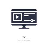 Εικονίδιο TV στο άσπρο υπόβαθρο Απλή απεικόνιση στοιχείων από Blogger και influencer την έννοια διανυσματική απεικόνιση Εικονίδιο TV στο άσπρο υπόβαθρο Απλή απεικόνιση στοιχείων από Blogger και influencer την έννοια διανυσματική απεικόνιση