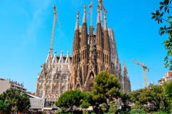 Εργασία Sagrada Familia στοκ εικόνες Εργασία Sagrada Familia στοκ εικόνες