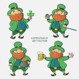 Καθορισμένο διάνυσμα Leprechaun απεικόνιση αποθεμάτων Καθορισμένο διάνυσμα Leprechaun απεικόνιση αποθεμάτων