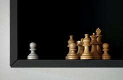 Κλείστε επάνω των αριθμών σκακιού με το δωμάτιο για την ερμηνεία στοκ φωτογραφία με δικαίωμα ελεύθερης χρήσης Κλείστε επάνω των αριθμών σκακιού με το δωμάτιο για την ερμηνεία στοκ φωτογραφία με δικαίωμα ελεύθερης χρήσης