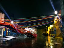 Λέσχη Konex τη νύχτα τη βροχερή ημέρα στοκ εικόνες Λέσχη Konex τη νύχτα τη βροχερή ημέρα στοκ εικόνες