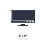 μεγάλο εικονίδιο TV στο άσπρο υπόβαθρο Απλή απεικόνιση στοιχείων από την έννοια τεχνολογίας απεικόνιση αποθεμάτων μεγάλο εικονίδιο TV στο άσπρο υπόβαθρο Απλή απεικόνιση στοιχείων από την έννοια τεχνολογίας απεικόνιση αποθεμάτων