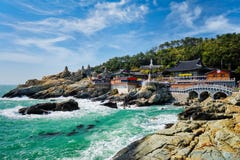 Ναός Yonggungsa Haedong Busan, Νότια Κορέα στοκ εικόνες Ναός Yonggungsa Haedong Busan, Νότια Κορέα στοκ εικόνες