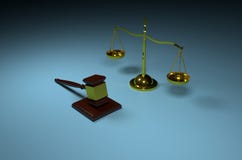 Ξύλινη κλίμακα δικαιοσύνης και gavel δικαστών διανυσματική απεικόνιση Ξύλινη κλίμακα δικαιοσύνης και gavel δικαστών διανυσματική απεικόνιση