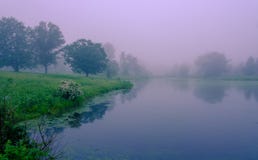 Ομίχλη ξημερωμάτων στη λίμνη Λίμνη της Misty με τις αντανακλάσεις νερού Εγκαταλειμμένη θέση, όμορφη άποψη πάρκων στοκ φωτογραφία Ομίχλη ξημερωμάτων στη λίμνη Λίμνη της Misty με τις αντανακλάσεις νερού Εγκαταλειμμένη θέση, όμορφη άποψη πάρκων στοκ φωτογραφία
