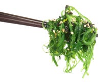 Σαλάτα φυκιών με Chopsticks - υγιής διατροφή στοκ εικόνες με δικαίωμα ελεύθερης χρήσης Σαλάτα φυκιών με Chopsticks - υγιής διατροφή στοκ εικόνες με δικαίωμα ελεύθερης χρήσης