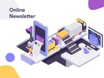 Σε απευθείας σύνδεση Isometric απεικόνιση ενημερωτικών δελτίων Σύγχρονο επίπεδο ύφος σχεδίου για τον ιστοχώρο και τον κινητό ιστο ελεύθερη απεικόνιση δικαιώματος Σε απευθείας σύνδεση Isometric απεικόνιση ενημερωτικών δελτίων Σύγχρονο επίπεδο ύφος σχεδίου για τον ιστοχώρο και τον κινητό ιστο ελεύθερη απεικόνιση δικαιώματος