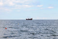 Το σκάφος στη θάλασσα της Βαλτικής Sopot, Πολωνία στοκ εικόνες Το σκάφος στη θάλασσα της Βαλτικής Sopot, Πολωνία στοκ εικόνες