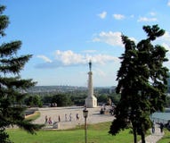 Φρούριο Kalemegdan και μνημείο του Victor, Βελιγράδι, Σερβία στοκ εικόνες Φρούριο Kalemegdan και μνημείο του Victor, Βελιγράδι, Σερβία στοκ εικόνες