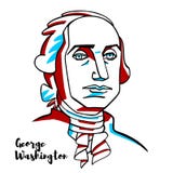 πορτρέτο Ουάσιγκτον George απεικόνιση αποθεμάτων πορτρέτο Ουάσιγκτον George απεικόνιση αποθεμάτων