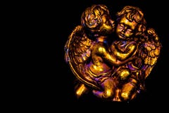 Ангелы золота красочные стоковое фото Ангелы золота красочные стоковое фото