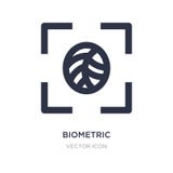 биометрический значок идентификации на белой предпосылке Простая иллюстрация элемента от концепции кибер иллюстрация штока биометрический значок идентификации на белой предпосылке Простая иллюстрация элемента от концепции кибер иллюстрация штока