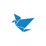 Вектор шаблона дизайна значка голубой птицы поли изолировал стоковые фото Вектор шаблона дизайна значка голубой птицы поли изолировал стоковые фото