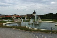 Вена - парк на дворце Schönbrunn стоковая фотография Вена - парк на дворце Schönbrunn стоковая фотография