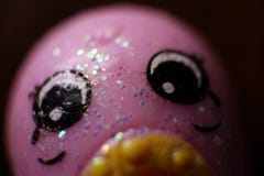 Взгляд макроса Sparkly Glittery пинка Shopkins стоковые фотографии rf Взгляд макроса Sparkly Glittery пинка Shopkins стоковые фотографии rf