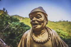 Гонконг, ноябрь 2018 - 10 тысяч человек жирное Sze монастыря Buddhas стоковая фотография Гонконг, ноябрь 2018 - 10 тысяч человек жирное Sze монастыря Buddhas стоковая фотография