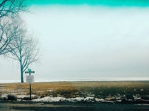 Замороженное большее озеро стоковое изображение rf Замороженное большее озеро стоковое изображение rf