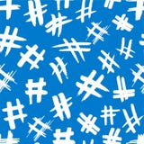 Знаки Hashtag Знак числа, хэш, или знак фунта Безшовная картина руки покрасила символы изолированный на белой предпосылке бесплатная иллюстрация Знаки Hashtag Знак числа, хэш, или знак фунта Безшовная картина руки покрасила символы изолированный на белой предпосылке бесплатная иллюстрация