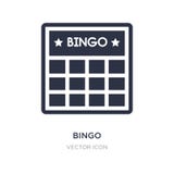 значок bingo на белой предпосылке Простая иллюстрация элемента от развлечений и концепции аркады иллюстрация вектора значок bingo на белой предпосылке Простая иллюстрация элемента от развлечений и концепции аркады иллюстрация вектора