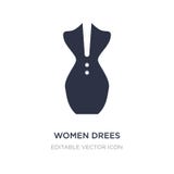 значок drees женщин на белой предпосылке Простая иллюстрация элемента от концепции моды иллюстрация штока значок drees женщин на белой предпосылке Простая иллюстрация элемента от концепции моды иллюстрация штока