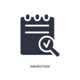 значок осмотра на белой предпосылке E бесплатная иллюстрация значок осмотра на белой предпосылке E бесплатная иллюстрация