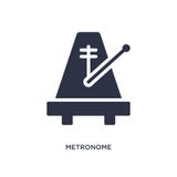 значок метронома на белой предпосылке Простая иллюстрация элемента от концепции музыки иллюстрация штока значок метронома на белой предпосылке Простая иллюстрация элемента от концепции музыки иллюстрация штока