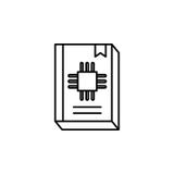 Значок плана путеводителя робототехники Знаки и символы можно использовать для сети, логотипа, мобильного приложения, UI, UX иллюстрация штока Значок плана путеводителя робототехники Знаки и символы можно использовать для сети, логотипа, мобильного приложения, UI, UX иллюстрация штока