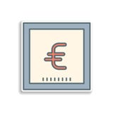 значок стикера банкноты евро Элемент значка банка цвета Наградной качественный значок дизайна стикера Знаки и значок собрания сим бесплатная иллюстрация значок стикера банкноты евро Элемент значка банка цвета Наградной качественный значок дизайна стикера Знаки и значок собрания сим бесплатная иллюстрация