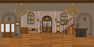 Интерьер живущей комнаты иллюстрация штока Интерьер живущей комнаты иллюстрация штока