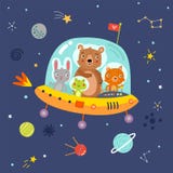 космос животные на космическом корабле бесплатная иллюстрация космос животные на космическом корабле бесплатная иллюстрация