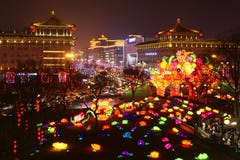 2019 китайских Новых Годов в Xian стоковые изображения 2019 китайских Новых Годов в Xian стоковые изображения