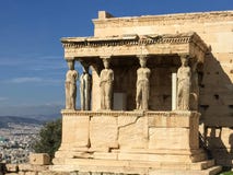 Крылечко Caryatids стоковое изображение Крылечко Caryatids стоковое изображение