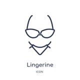 Линейный значок lingerine от собрания плана моды Тонкая линия значок lingerine изолированный на белой предпосылке lingerine ультр иллюстрация штока Линейный значок lingerine от собрания плана моды Тонкая линия значок lingerine изолированный на белой предпосылке lingerine ультр иллюстрация штока