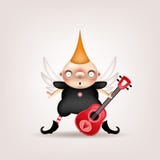 Мальчик с гитарой иллюстрация вектора Мальчик с гитарой иллюстрация вектора