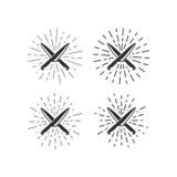 Нож и sunburst иллюстрации иллюстрация вектора Нож и sunburst иллюстрации иллюстрация вектора