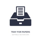поднос для значка бумаг на белой предпосылке Простая иллюстрация элемента от концепции инструментов и утварей бесплатная иллюстрация поднос для значка бумаг на белой предпосылке Простая иллюстрация элемента от концепции инструментов и утварей бесплатная иллюстрация