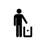 Погань к изолированному значку стиля символа ящика упаковывая простому плоскому иллюстрация вектора Погань к изолированному значку стиля символа ящика упаковывая простому плоскому иллюстрация вектора