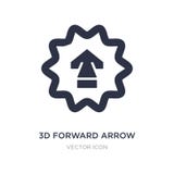 передний значок стрелки 3d на белой предпосылке Простая иллюстрация элемента от концепции UI иллюстрация вектора передний значок стрелки 3d на белой предпосылке Простая иллюстрация элемента от концепции UI иллюстрация вектора