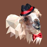 Сamel in a red hat royalty free illustration Сamel in a red hat royalty free illustration