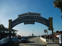 Санта-Моника подписывает внутри miami стоковые фото Санта-Моника подписывает внутри miami стоковые фото